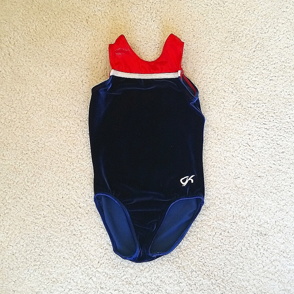GK Red White Blue Leotard